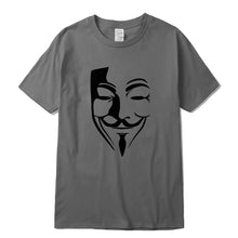 Load image into Gallery viewer, V For Vendetta Grey T-Shirt