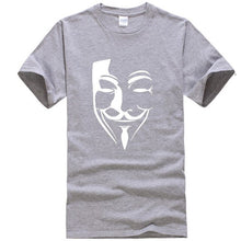 Load image into Gallery viewer, V For Vendetta Grey T-Shirt